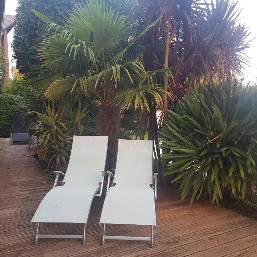 Grande Chambre Entre Caen Et La Mer Chambre Terrasse Jardin Et Piscine Mathieu ภายนอก รูปภาพ